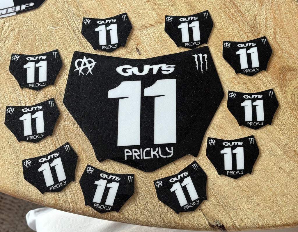 Predesigned Motocuts Plate Decal